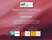 Participation Certificate 2024 - Art Expo New York,